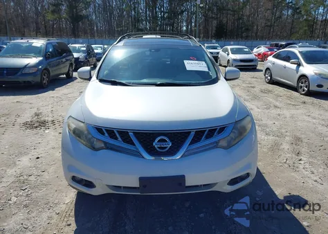 2012 Nissan Murano Sl from USA, damaged, VIN JN8AZ1MUXCW103848